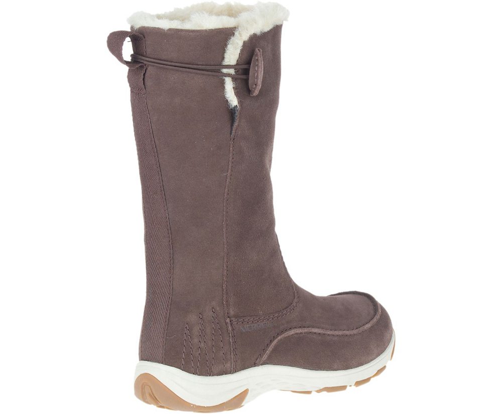 Merrell Støvler Dame - Approach Sage Tall Polar Waterproof - Brune - MNW309741